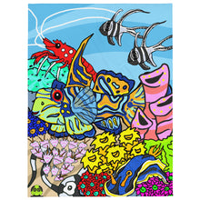 Load image into Gallery viewer, Fishy Friends: Mandarin Goby Throw Blanket
